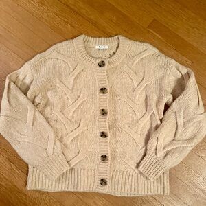 Madewell Cable Ashmont Knit Cardigan